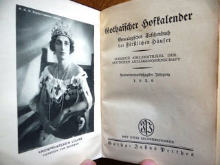 Gothaischer Hofkalender: Genealogisches Taschenbuch der Fürstlichen Häuser; zugleich adelsmatrikel der deutschen adelsgenossenschaft