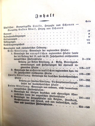 Gothaischer Hofkalender: Genealogisches Taschenbuch der Fürstlichen Häuser; zugleich adelsmatrikel der deutschen adelsgenossenschaft