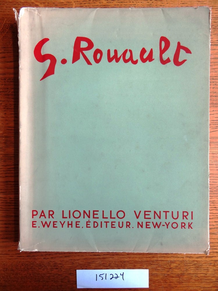 Item #151224 Georges Rouault. Lionello Venturi.