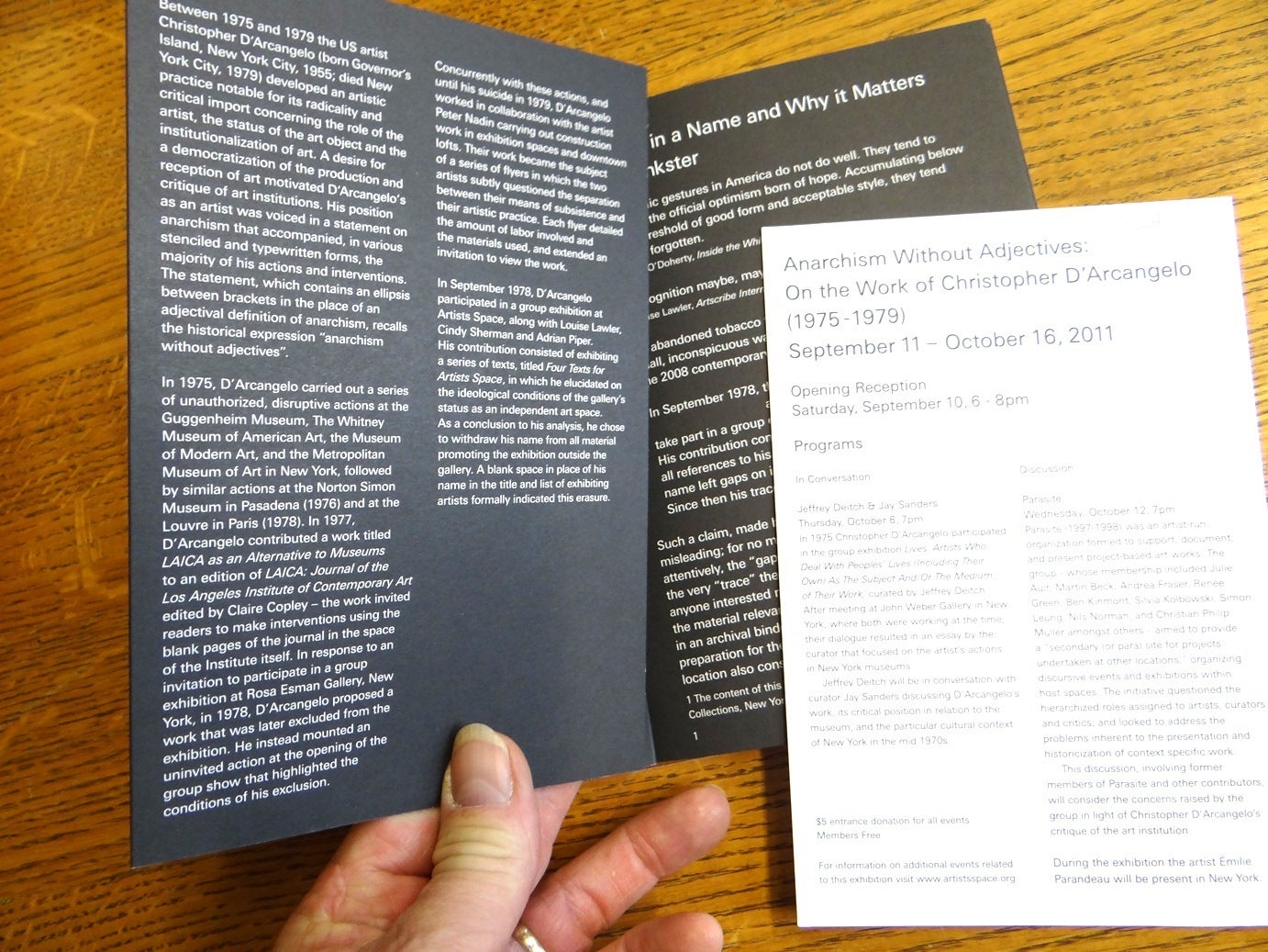 Anarchism Without Adjectives: On the Work of Christopher D'Arcangelo ...