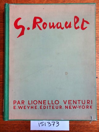 Item #151373 Georges Rouault. Lionello Venturi