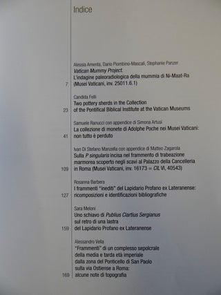Bollettino dei Monumenti, Musei, e Gallerie Pontificie XXXI-2013