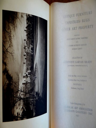 Antique Furniture, Tapestries, Rugs, Other Art Property including four famous gothic tapestries and a superb sixteenth century Ispahan carpet; collection of Genevieve Garvan Brady (Mrs. William J. Babington Macaulay)