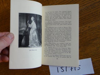 Catalogue of an Exhibition of English Political Portraits of the Eighteenth Century, Chiefly in Mezzotint, Loaned by Professor Charles H.A. Wager May 10 to June 7, 1932