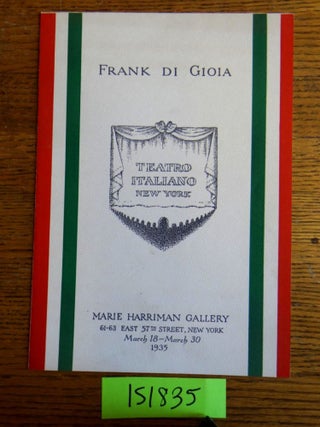 Item #151835 Frank Di Gioia: Teatro Italiano New York
