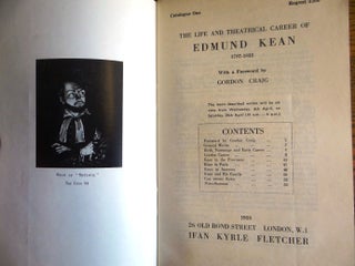 The Life and Theatrical Career of Edmund Kean, 1787-1833 (Catalogue One)