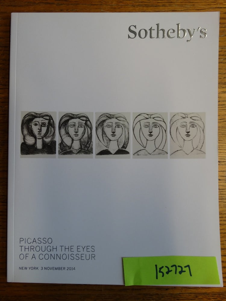 Item #152727 Picasso Through the Eyes of a Connoisseur - Sale: N09217 PABLO. Sotheby's.