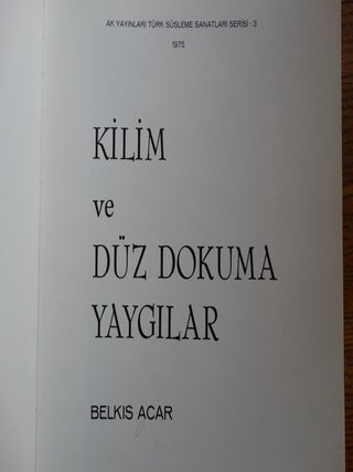Kilim ve Duz Dokuma Yaygilar