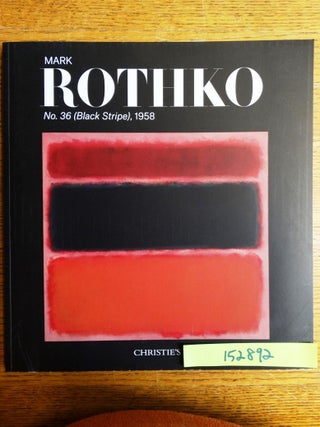 Item #152892 Mark Rothko: No. 36 (Black Stripe), 1958. Robert Brown, Mark Rothko