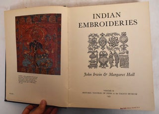 Item #153142 Indian Embroideries, Volume II. John Irwin, Margaret Hall