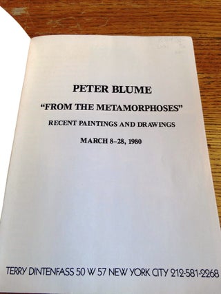 Peter Blume: "From the Metamorphoses" -- Recent Paintings and Drawings, March 8-28, 1980