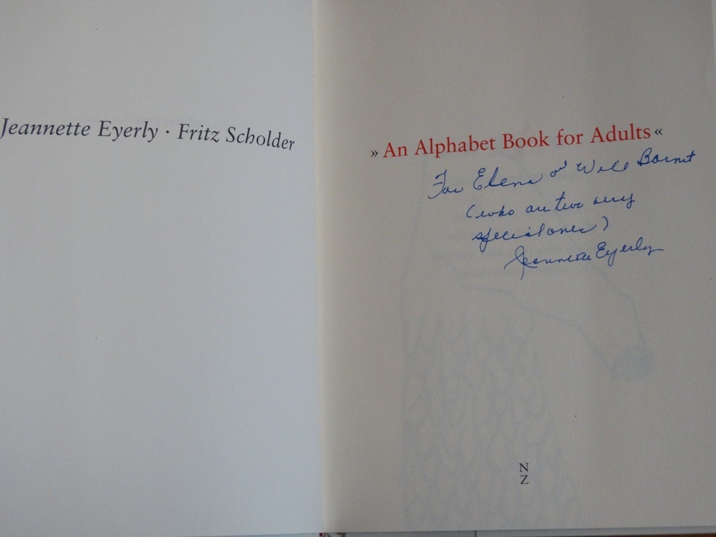 洋書「AN ALPHABET BOOK FOR ADULTS」 An Alphabet Book for Adults | Jeannette Eyerly, Fritz Scholder