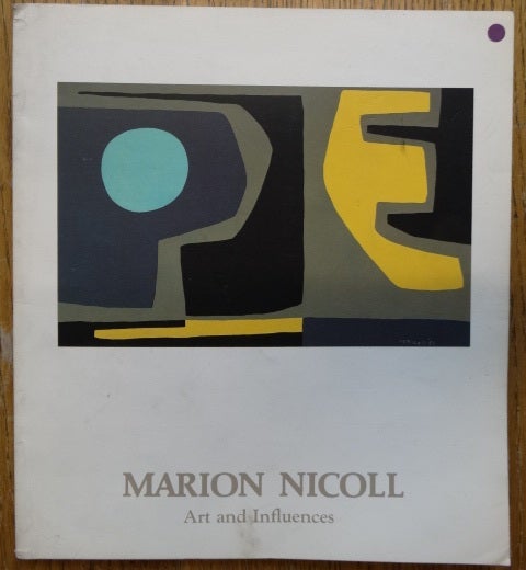 Item #153657 Marion Nicoll: Art and Influences. Christopher Jackson.