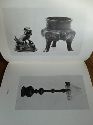 Catalogue of Oriental Works of Art, Including Bronzes, Ivories and Furniture For Sale by Auction