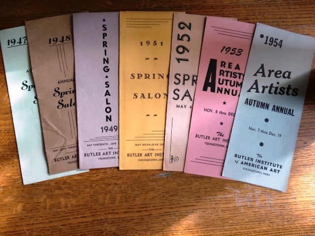Item #153688 Annual Spring Salon: 1947, 1948, 1949, 1951, 1952; Area Artists Autumn Annual 1953, 1954 [lot of 7]