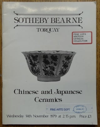 Item #153689 Chinese and Japanese Ceramics. Sotheby Bearne