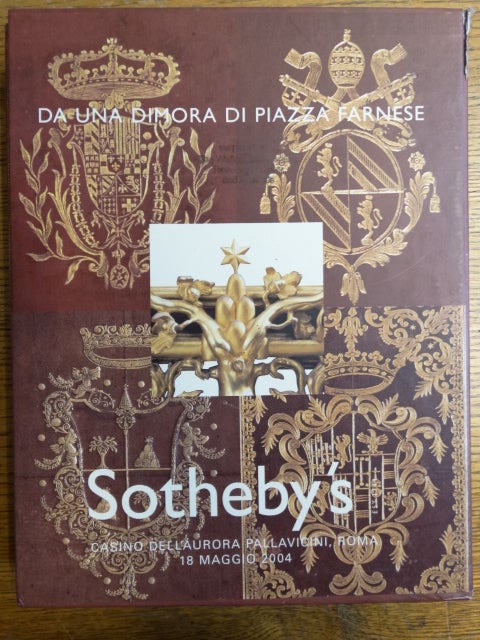 Item #153692 Da una dimora de piazza farnese = From a private collection located in Piazza Farnese, Rome (2 vols.). Sotheby's.