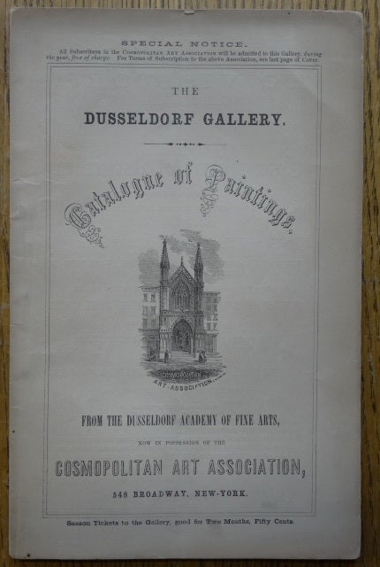 Item #153743 Catalogue of A Private Collection of Paintings and Original Drawings by Artists of Academy at Dusseldorf. 1858 circa Dusseldorf Art Union.