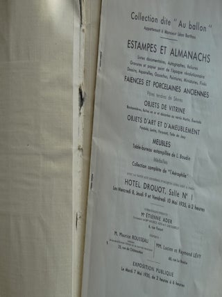 Collection dite "Au Ballon" Appartement a Monsieur Leon Barthou
