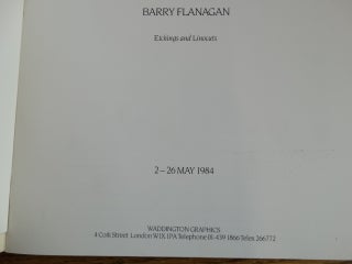 Barry Flanagan: Etchings and Linocuts