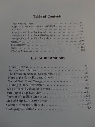 In the Wake of Whales: The Whaling Journals of Capt. Edwin Peter Brown 1841-1847