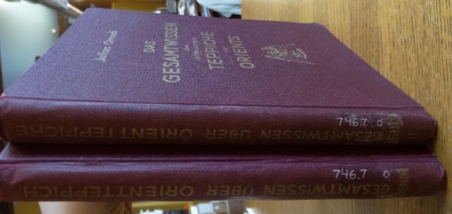 Item #154098 Das Gesamtwissen über antike und neue Teppiche des Orients (2 vols.). Julius Orendi.