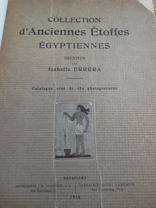 Collection d'Anciennes Etoffes Egyptiennes