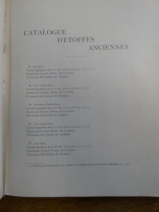 Collection d'Anciennes Etoffes Egyptiennes