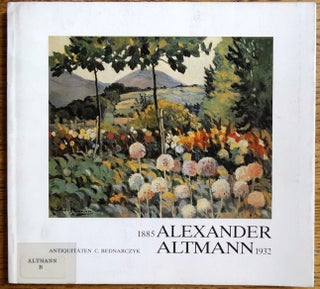 Item #154280 Alexander Altmann, 1885-1932. Tobias Meyer