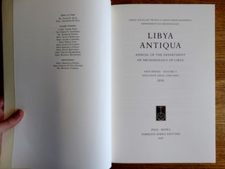 Libya Antiqua: Annual of the Department of Archaeology of Libya: New Series, Volume V, inclusive issue (1998-2008)