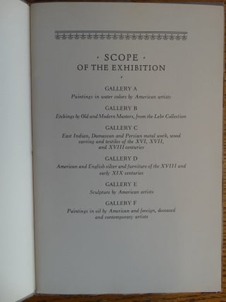 The Baltimore Museum of Art Catalogue of the Inagural Exhibition