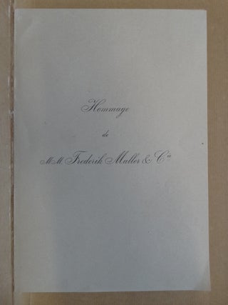 Album de Planches de l'Exposition de Maitres Hollandais du XVIIe Siecle; organisee par MM. Frederik Muller & Cie dans leurs Galeries Doelenstraat 16-18 a Amsterdam a l'Occasion du Tercentenaire de Rembrandt