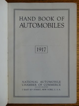 Hand Book of Automobiles