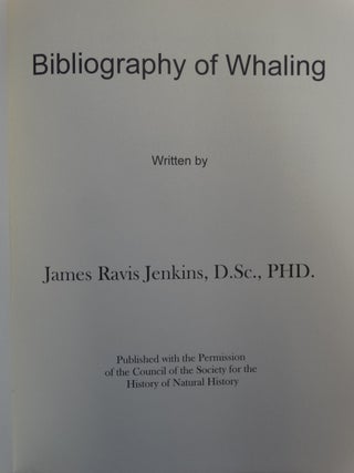 Bibliography of Whaling