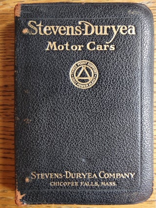 Item #155181 Stevens-Duryea Motor Cars: Specifications, Equipment and Construction, C-SIX....
