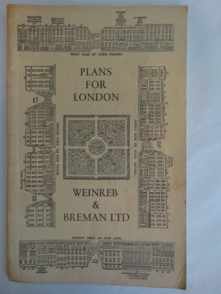 Item #155215 Architecture Catalogue 24: Plans for London. Paul Breman.