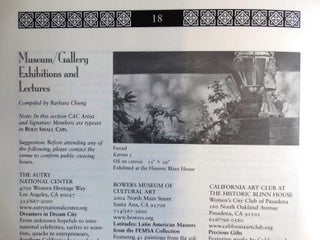 A Celebration of Nature: The Life and Work of Frances H. Gearhart [California Art Club Newsletter, Fall 2009]