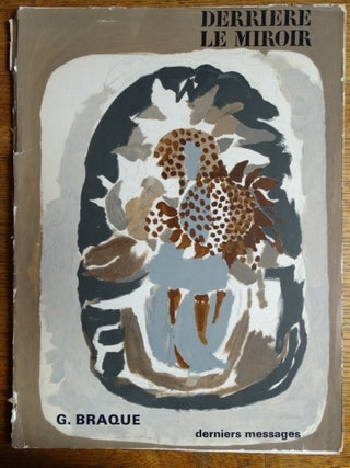Item #155327 Derriere Le Miroir: G. Braque - derniers messages. Jean Grenier