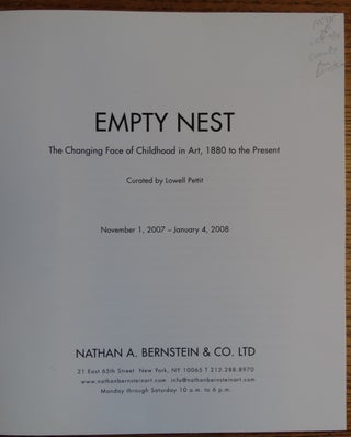 Empty Nest: The Changing Face of Childhood in Art, 1880 to the Present