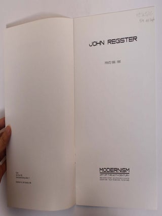 John Register, Prints 1986-1990