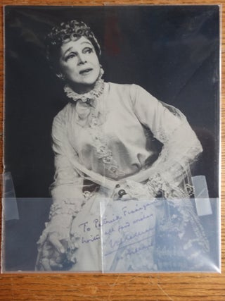 Item #155379 Eva Le Gallienne Signed/Inscribed B/W Professional Photograph