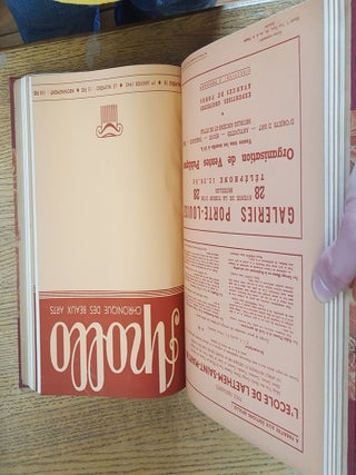 APOLLO - CHRONIQUE DES BEAUX-ARTS (and) APOLLO EPHEMERIDES