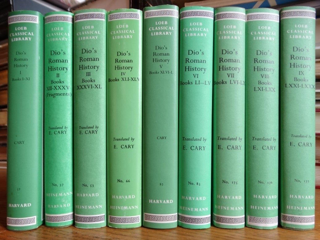 Dio's Roman History Loeb Classical Library 9 volume set | Cassius