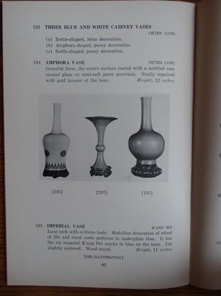 Chinese Porcelains, Carved Jades, Fine Lamps & Objects of Art, Sold by Order of A.J. Arghis, New York City (Sale 2342)