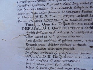 Controversiarum scholastico-polemico-historico-criticarum auctore Liberio a Jesu ... Tomus primus [-octavus].
