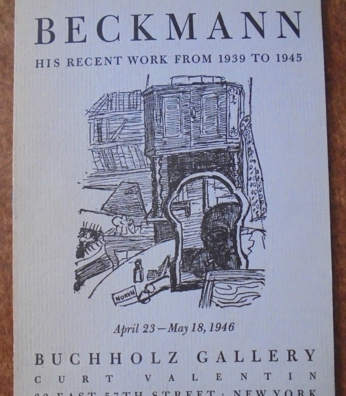 Item #156545 Beckmann: His Recent Work From 1939 to 1945. Georg Swarzenski.