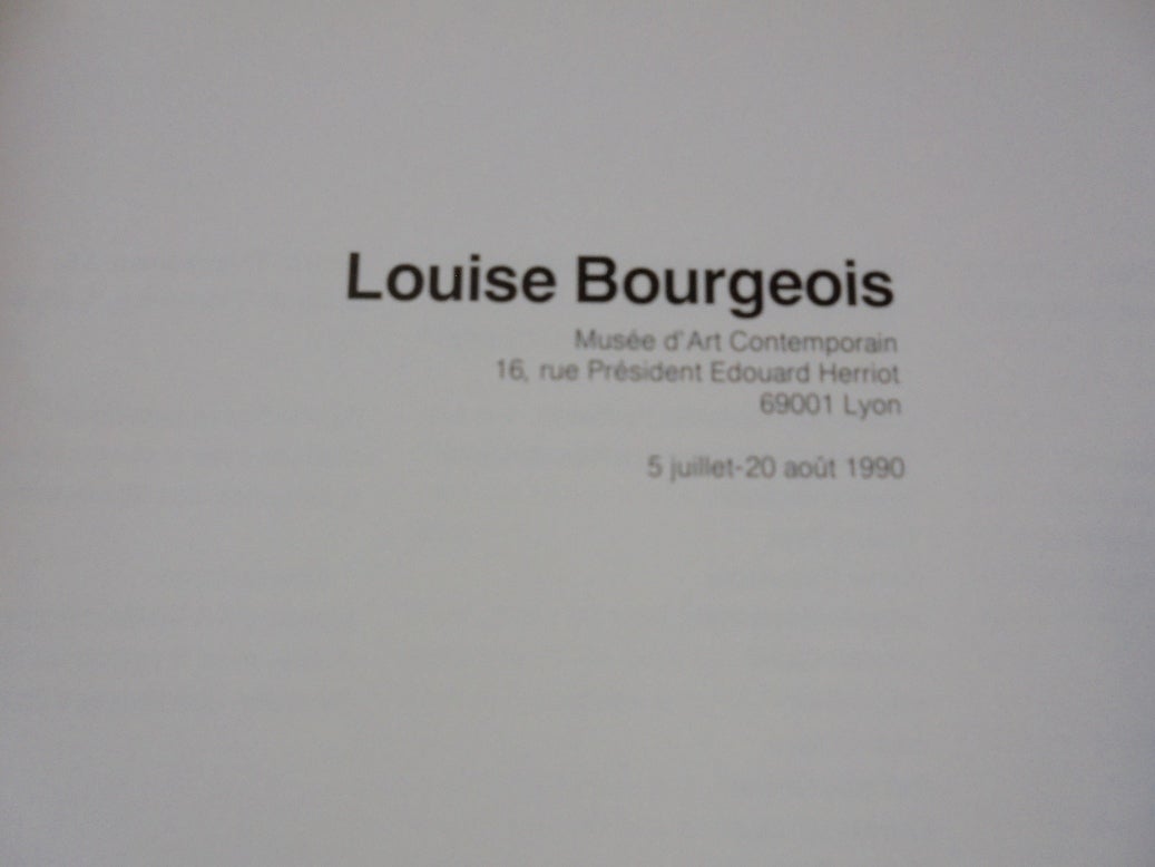Louise Bourgeois Musee D'Art Contemporain | Thierry Raspail
