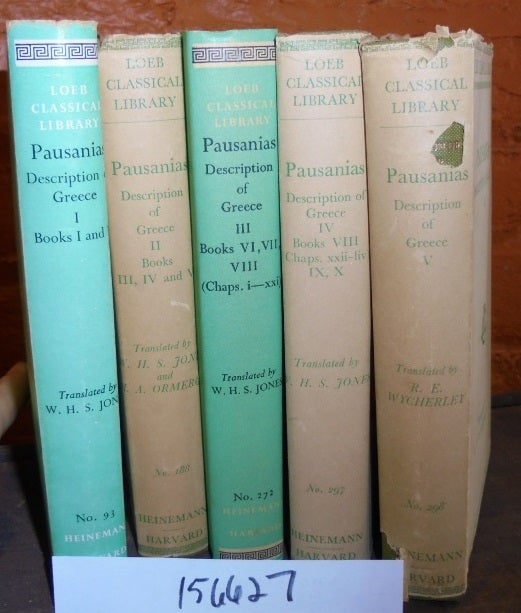 Pausanias Description of Greece I-V 5 volumes Loeb Classical 