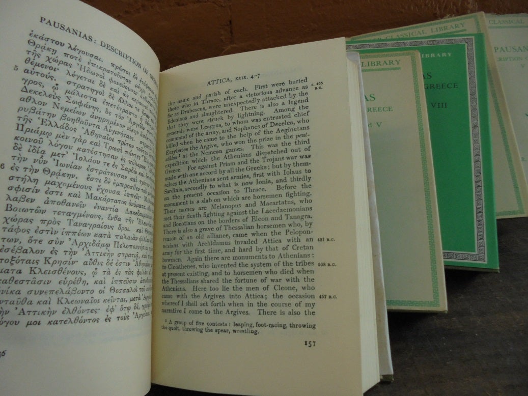 Pausanias Description of Greece I-V 5 volumes Loeb Classical