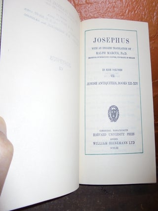 Josephus: Jewish Antiquities, Books XII-XIV, Volume VII (Loeb Classical Library)